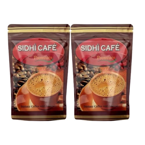 Sidhicafe Premium Instant Coffee - 200g Each (Pack of 2) | Enriched with Chicory | Delightful Aroma, Full-Bodied Taste | Easy to Prepare
