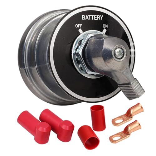 Zerodeko Battery Disconnect Power Isolator Car Power Switch High Cut Off Tool Rotating Battery Isolator Switch