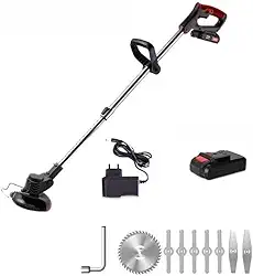 RoçAdeira E Aparador De Grama EléTrico 1580w, Profissional Em Gramas E Arbustos,(1 bateria)