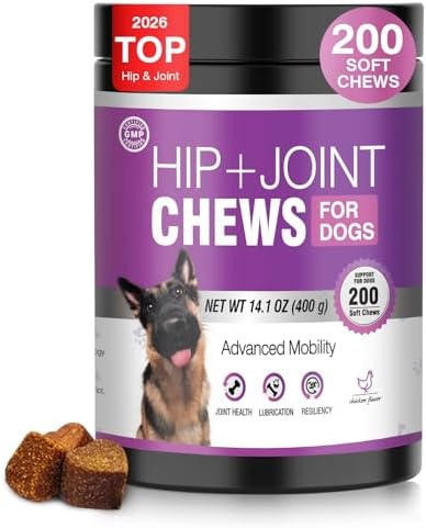 Glucosamine for Dogs 200pcs Joint Support Supplement Dog Hip and ...