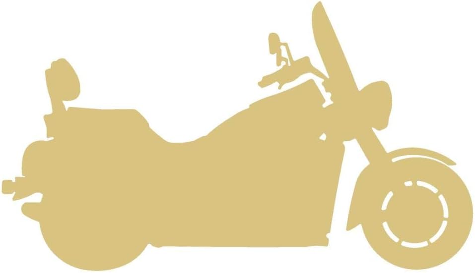 Motorcycle Cutout Unfinished Wood Door Hanger Bikers Club Decor Wall Hanging MDF Shaped Canvas Style 3