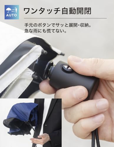 日傘 メンズ 晴雨兼用 折り畳み傘 - 画像 2