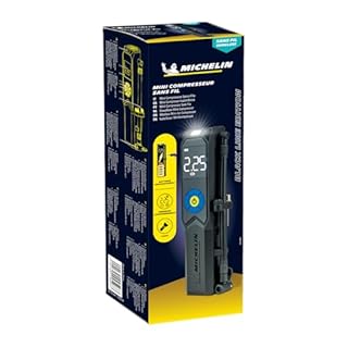 MICHELIN Mini Compressore a Batteria, Pompa Elettrica, Manometro Digitale, 10 Bar, 009528