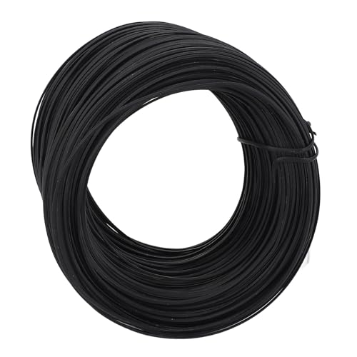 Alambre de amarre reforzado, alambre flexible galvanizado recubierto de PVC para amarre interior y exterior hierro galvanizado negro 0.45 100m 1 rollo miniatura 1