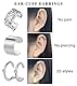 AceFun Ohrklemme Silber 6 Paare Edelstahl Ohrclip Fake Ohrring EIN Piercing Ohr Schmuck Set für Männer Frauen