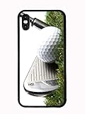 3 Iron Golf Club Hitting Golf Ball for iPhone Xs MAX 6.5 2018 Case Cover by Atomic Market