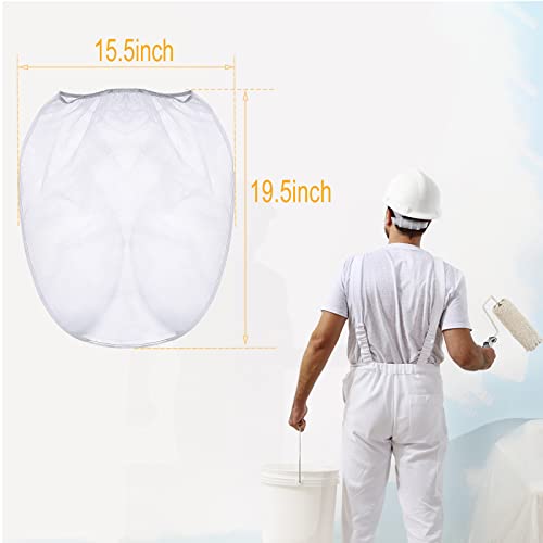 10 Pack 5 Gallon Paint Strainer Bags with Elastic Drawstring Top Fine Mesh Filter Bags