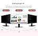 Pozlle 21.5 Inch Computer Privacy Screen Shield for 16:9 Widescreen Desktop Monitor - Anti-Glare Blue Light Privacy Filter and Anti Spy Privacy Screen Protector Film