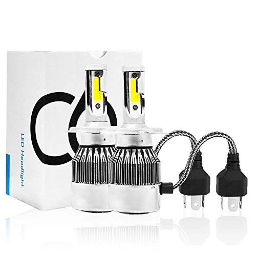 Oshotto C6 H4 Light Bulb 36W LED Car Headlight Conversion Kit for Cars 3800LM (White) (Set of 2)