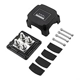 Eawfgtuw 400 A Marine Sammelschienen-Verteilerplatte mit M10-Klemmen, verstärktes Nylon, Kupfer, Edelstahl, 12 V-48 V DC für Wohnmobil, Boote, LKW, Industrie (rot)