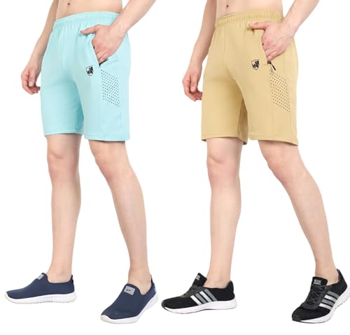 Image of RynoGear Shorts for Men with Zipper Pocket (Pack of 2)