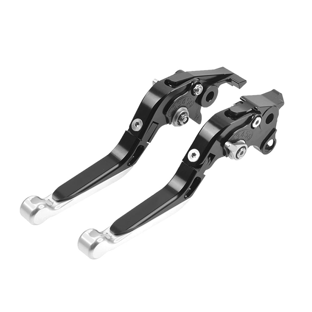 Ningruibhd Black Sliver Brake Levers Clutch Lever For Cbr1000rr For Fireblade Brake Clutch Levers Motorcycle Cnc Folding Extendable Brake(Black Sliver)
