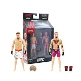P.M.I. UFC Collectible Fighters Series 2 – Sean O’Malley & Merab Dvalishvili 2-Pack Action Figures, 5.5” / 14 cm UFC Figures with Championship Belt Accessory, Officially Licensed UFC Collectibles