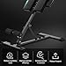RRXIMHTT Portable Roman Chair with Adjustable Incline - Iron Frame Workout for Abdominal, Lower Back, and Hip Muscles, Suitable for All Heights, Easy Assembly Included Black