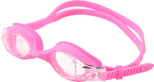 Image of TYR Kids' Swimple Goggles - Colorful Swim Goggles for Beginners | Comfy Youth Unibody Fit | Advanced Anti-Fog UV Eye Protection | Safe No-Leak Silicone Gaskets | Quick-Adjust Release Button