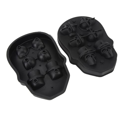 Molde para cubos de hielo 3D calavera de silicona Garosa
