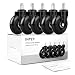 INTEY Ruedas para Silla Oficina (5 pcs) Seguro para Todos los Suelos...