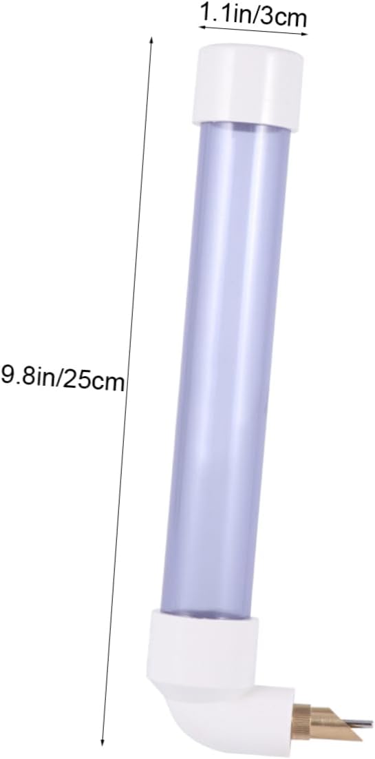 Toddmomy Parrot Water Bottle Hitting Pin Type Automatic Drinking Fountain Leakproof Blue Pet Feeder for Parrots Parakeets Canaries Finches Small Capacity Design