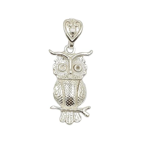 sahiba gems 925 Silver Owl (Ullu) Face Pendant Locket For Men/Boys/Girls/Women ~ (Chandi Ka Owl Locket)-picture-32
