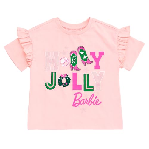 Image of Barbie Girls' Graphic T-Shirt Toddler to Big Kid