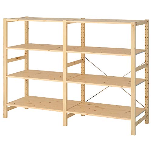 Ikea IVAR 2 secciones/estantes, 174 x 50 x 124 cm, pino