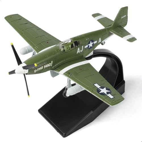 Modèle réduit P51B Mustang 1/72 : le cadeau mémorable en métal pour passionné d'aviation de guerre