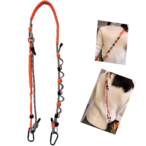 Image of Camera Strap Replacement Crossbody, Adjustable Paracord Woven Bag Strap for Phone Camera Handbag with Water Bottle Holder