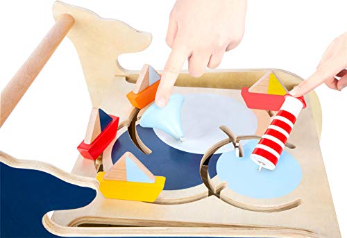 Small Foot Primipassi Balena In Legno, Multifunzionale, Per Bambini Da 1 Anno, 11608 - 4