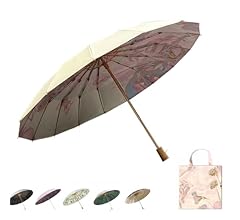 SunBarrier100 折り畳み日傘 三段折りコンビ　骨数6本　ベージュ 3段折 / コンビ | 完全遮光日傘｜サンバリア100