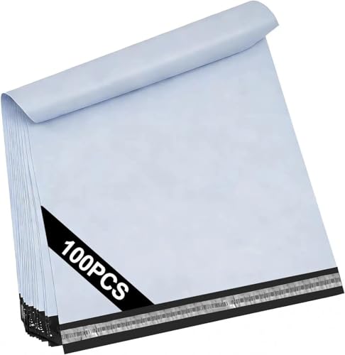 Chiluxendo 100 Piezas Bolsas Envio, Sobres Envios Vinted, Bolsa Plastico, Embalaje Ropa, Autoadhesivas Paquetes, Opacas, Resistente y Segura, para Enviar Ropa, Calzado, Accesorios, XL (34,8×46,7cm)