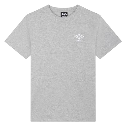 Umbro Core Classic Tee Grey Marl/White