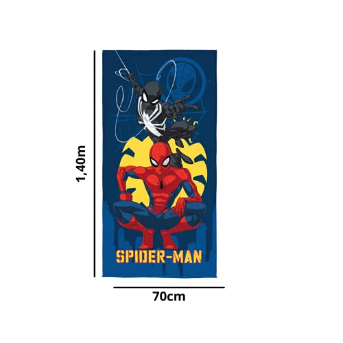 Toalha Banho Piscina Praia Infantil Aveludada Estampada Spider Man Lepper