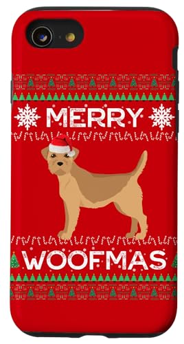 Carcasa para iPhone SE (2020) / 7 / 8 Navidad Border Terrier