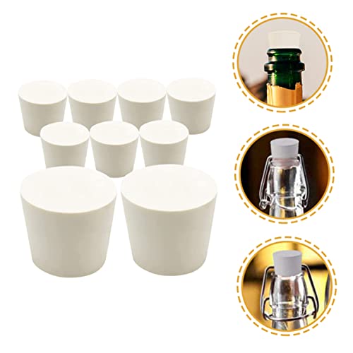 9Pcs 1 Gallon Carboy Tapered Flask Plug Lab Seal