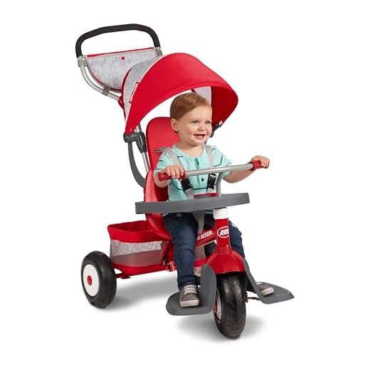 Radio Flyer Ultimate All-Terrain Stroll 'N Trike, Red