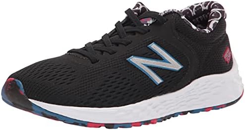 New Balance Kid's Fresh Foam Arishi V2 Bungee Running Shoe, Black/Oxygen Blue/Team Red, 5 Wide Toddler