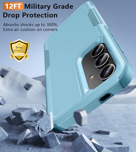 Image of FNTCASE for Samsung Galaxy S24 Case：Dual Layer Shockproof Protective Cell Phone Cover | Military Grade Drop Proof Protection | Hybrid Matte Textured Rugged Hard Cases - 2024, 6.2inch