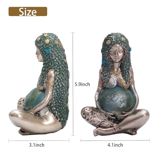Estatua Gaia Madre Tierra Resina Decoración Hogar miniatura 3