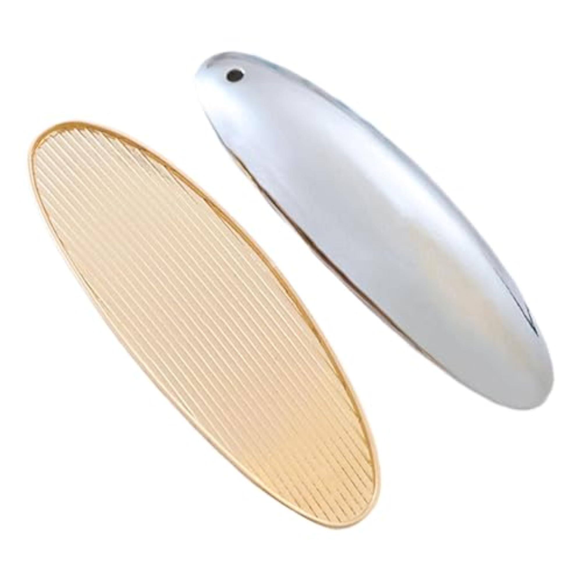 2 Pieces Classic Hair Barrettes for Women, Bright Gold