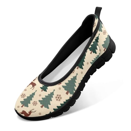 Image of Walking Shoes Women Breathe Mesh Slip On Sneakers Women Comfortable Lightweight