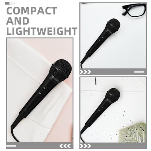 Micrófono dinámico de material plástico y metal con conector robusto de 6.5mm 3