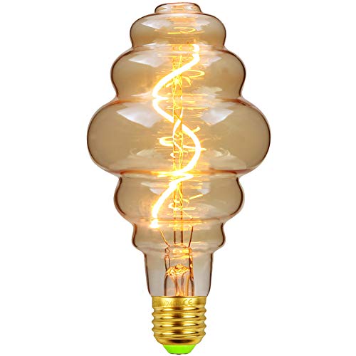 TIANFAN Vintage żarówki LED 4 W ściemniane 220/240 V śruba Edisona E27 podstawa specjalistyczna dekoracyjna antyczna żarówka (φ80 mm ul)