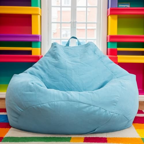 Puf grande redondo de terciopelo para adultos