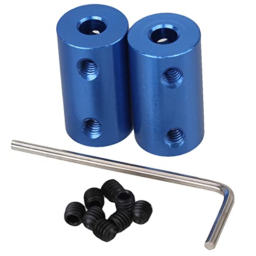 QAIXAG 2 x Motorgetriebe Alaun Wellenverbinder Solide starre Kupplung Kupplung 5 mm x 8 mm