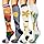 DHSO 4 Pairs Graduated Compression Socks for Women and Men, Compression Stocking for Running Hiking Travel, Large-X-Large