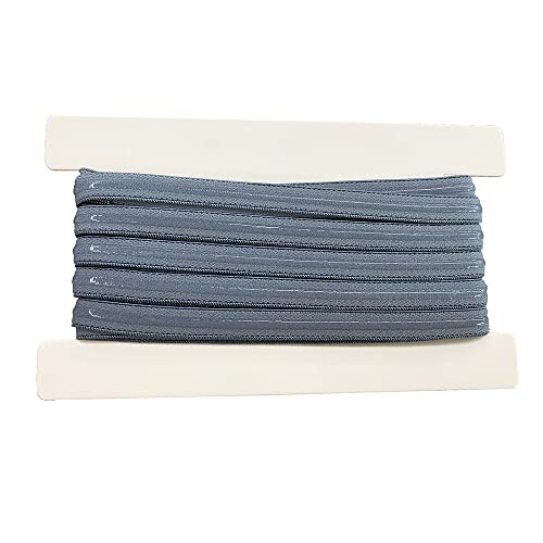 Multi Colors Stretchy Silicone Elastic Tape 10mm Width for Garment Accessory 5 Yards per Roll (Carolina Blue)