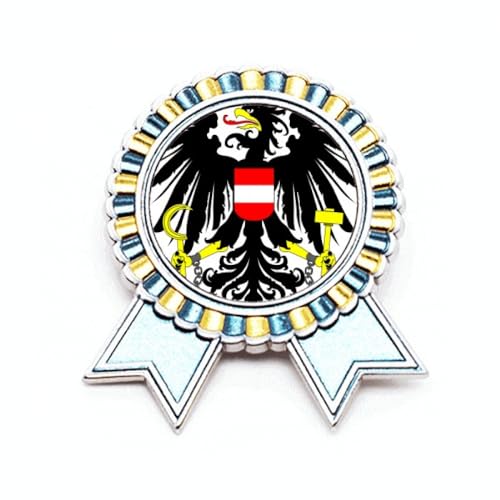 Broche emblème Autriche en métal taille M le cadeau idéal pour collectionneur