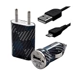 Wiko Cink Five Seluxion – Cargador casa + mechero USB + Cable de Data para Wiko Cink Five con diseño CV04