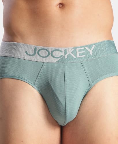 Image of Jockey MM04 Men Microfiber Mesh Elastane Stretch Performance Active Wear Brief with StayDry Technology