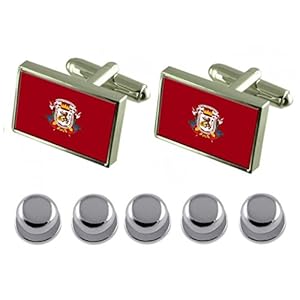 Select Gifts Hemdjurk Studs Caracas City Venezuela vlag manchetknopen